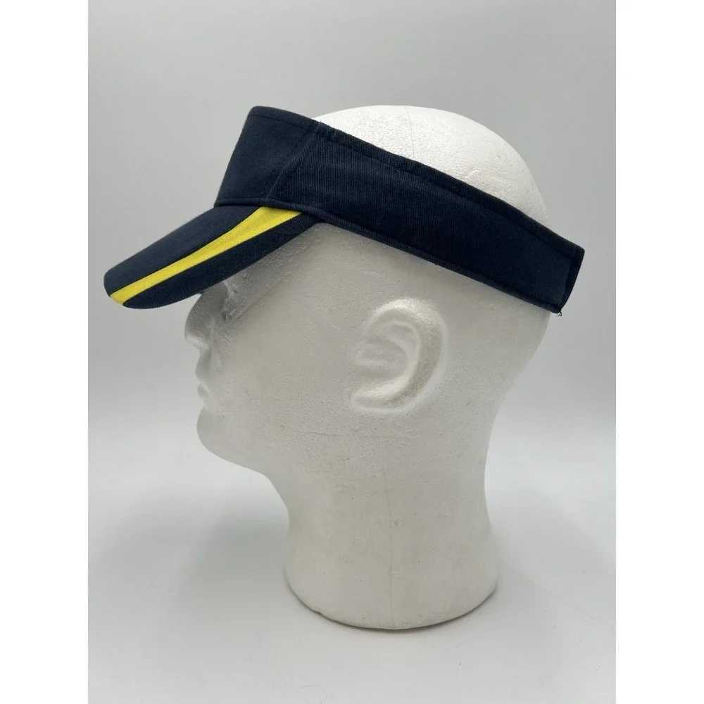 Franklin College Grizzlies Visor Hat Navy Gold Adjustable Go Grizzlies OSFA